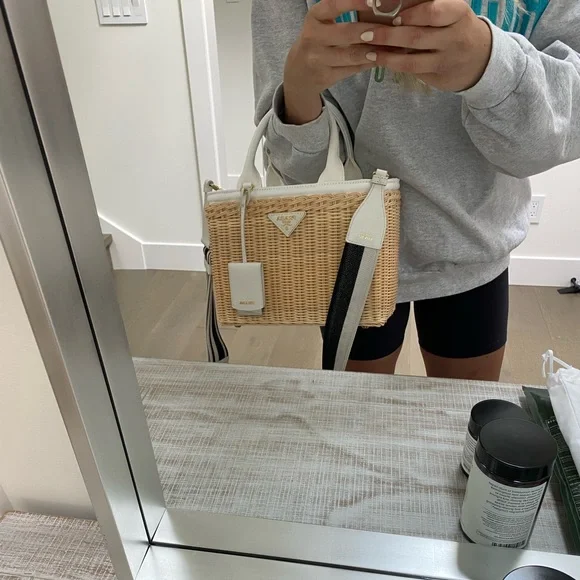 Brand new Prada wicker tote - Picture 4 of 4